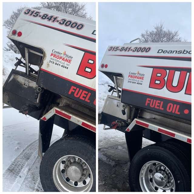 Fuel truck close-up