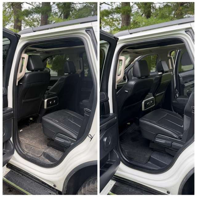 Rear seats, detailed