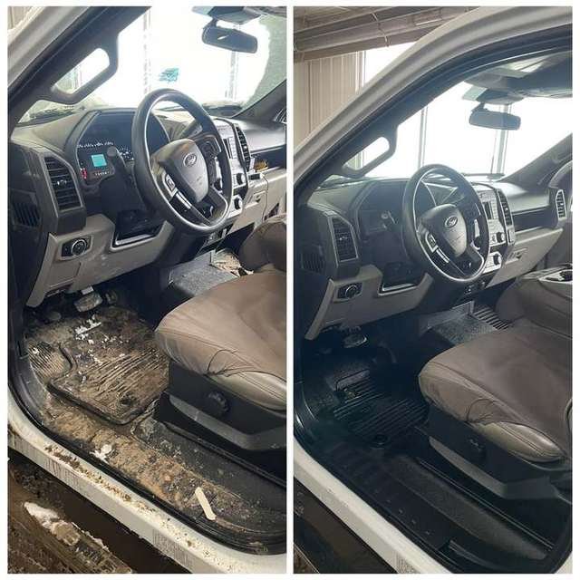 Service truck interior